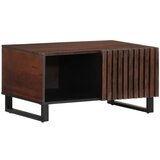 vidaXL Klubska mizica rjava 80x51x40 cm trden mangov les Cene