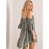 Och Bella Dress-TW-SK-BI-80840.20-khaki | Shoptok.si