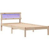 vidaXL konstrukcija postelje rjava 90 x 200 cm trdna borovina, (5000022893) | Shoptok.si