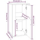  Komoda boja hrasta sonome 40 x 33 x 70 cm od konstruiranog drva | shoptok.hr
