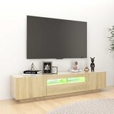 TV ormarić s LED svjetlima boja hrasta sonome 180 x 35 x 40 cm | Eponuda.com