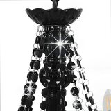  Luster s perlama crni 12 žarulja E14 | shoptok.hr