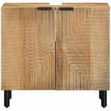  Kupaonski ormarić za umivaonik smeđi 62x33x58cm Puno drvo Mango | shoptok.hr