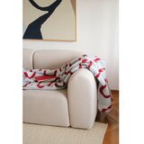 noo.ma Rdeča odeja 150x200 cm Swirl – | Shoptok.si
