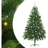 vidaXL Božično drevo med 300 LED z stojalom Zelena 180 cm PE | Shoptok.si