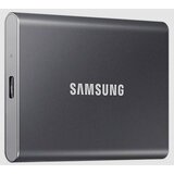 Samsung portable ssd 1TB, T7, usb 3.2 Gen.2 (10Gbps), [sequential read/write : up to 1,050MB/sec /up to 1,000 mb/sec], grey Cene