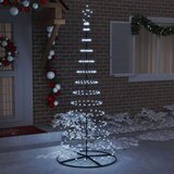 vidaXL LED božično drevesce Hladno bela 138.5 x 138.5 x 399 cm Kovina | Shoptok.si
