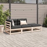  3-dijelni set vrtnih sofa od masivne borovine s jastucima | shoptok.hr