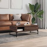  Stolić za kavu boja hrasta 100 x 50 x 35 cm od drva i metala | shoptok.hr