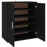 Furnova Omarica za čevlje črna 60x35x70 cm iverna plošča, (21954584) | Shoptok.si