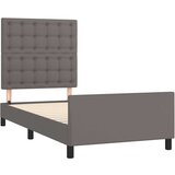  Okvir za krevet s uzglavljem sivi 80 x 200 cm od umjetne kože | shoptok.hr