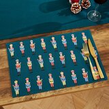 Catherine Lansfield Pamučan podmetač 4 kom s božićnim motivom 30x46 cm Nutcracker – | shoptok.hr