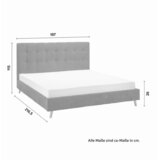 PBJ Oblazinjena Postelja Ronja, Črna, 180x200 | Shoptok.si