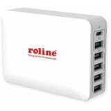 Roline polnilec 60W, 1xType-C 5xType-A. QC, PD, bela | Shoptok.si