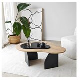 Hanah home Club sto Melted, 105x35x65 cm, Bež-crni | Eponuda.ba
