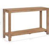 vidaXL Konzolni stol od masivne tikovine 120 x 35 x 75 cm | shoptok.hr