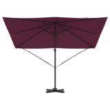  Roma dežnik Rdeča 286 x 285 x 265 cm Poliester in aluminij, (5000045840) | Shoptok.si