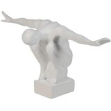 Dekoracija za sto 19,5x16x38,5 cm smola/bela Cene