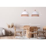  Duolla - Visilica na sajli AVIGNON 2xE27/15W/230V bela/braon | Eponuda.com