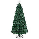 Costway Umetno božično drevo z LED-osvetlitvijo in zvezdico, 180 cm, (5000497868) Cene