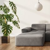 Rodier Siva kotna sedežna garnitura iz rebrastega žameta (levi kot/z ležalnikom) Villet – | Shoptok.si