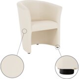 Kondela Klubski fotelj, bež eko usnje, CUBA | Shoptok.si