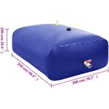  Spremnik za vodu sa slavinom sklopivi 5000 L PVC | shoptok.hr