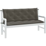 The Living Store Blazina za vrtno klop 2 kos melanž tm. siva 150x50x7 cm blago - Blazina Za Vrtno Klop, (21657129) | Shoptok.si