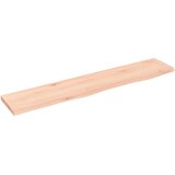  Zidna polica 100 x 20 x 2 cm od neobrađene masivne hrastovine | Eponuda.com