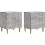 vidaXL Noćni ormar 2 pcs Betonska siva 43 x 34 5 x 50 cm - Betonska siva 2 | shoptok.hr