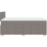 vidaXL Box spring postelja z vzmetnico taupe 120x190 cm blago, (21321254) | Shoptok.si