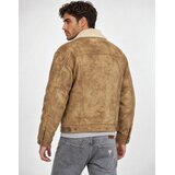 Guess FAUX SHEARLING TRUCKER JACK Smeđa | shoptok.hr
