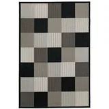 Tepih Bloks 133x195 crna/bež