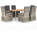  7-dijelni vrtni blagovaonski set sivi od poliratana | Eponuda.com