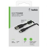 Belkin boost CHARGE™ usb-a to usb-c kabel črn CAB002bt3MBK | Shoptok.si