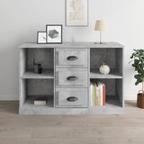 The Living Store Komoda betonsko siva 104,5x35,5x67,5 cm inženirski les - Komoda, (21662306) Cene