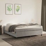 Maison Chic Posteljni okvir - Dvoposteljna postelja - Zakonska postelja brez vzmetnice svetlo siv 180x200 cm žamet-J4165, (21772986) | Shoptok.si