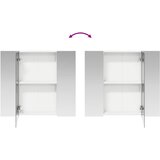  Kupaonski ormar s ogledalom Bijelo 80 x 14.5 x 70 cm | shoptok.hr