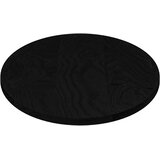 Stolna ploča tamnosmeđa 100x50x2 cm ovalna masivna hrastovina | Eponuda.com