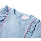  Dječja haljina s volanima nježnoplava 140 | shoptok.hr