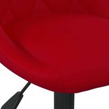 vidaXL Radna stolica - Uredska stolica crvena boja vina baršunasta | shoptok.hr