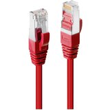Lindy 45622 RJ45 omrežni kabel\, Patch kabel CAT 6 SF/UTP 1.00 m rdeča 1 kos, (20420027) | Shoptok.si