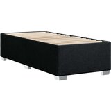 vidaXL Box spring postelja z vzmetnico črna 90x200 cm blago | Shoptok.si