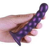 Ouch! Beaded Silicone G-Spot Dildo 5"/13cm Purple Cene