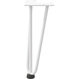  Noge s ukosnicama za stolić za kavu 4 kom. bijele 30 cm, puni čelik | shoptok.hr