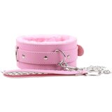  Podstavljena BDSM ogrlica s povodcem (ružičasta) | shoptok.hr