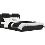 vidaXL Okvir kreveta s uzglavljem s uzglavljem Staro drvo 140 x 200 cm | shoptok.hr
