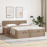  Okvir kreveta s madracima cappuccina 200x200 cm umjetna koža | shoptok.hr