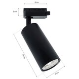  Reflektor MICA za šinski sistem 1xGU10/25W/230V, jednofazni, crni | Eponuda.com