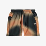 Fred Perry Hlače PRINTED SHORT Črna | Shoptok.si